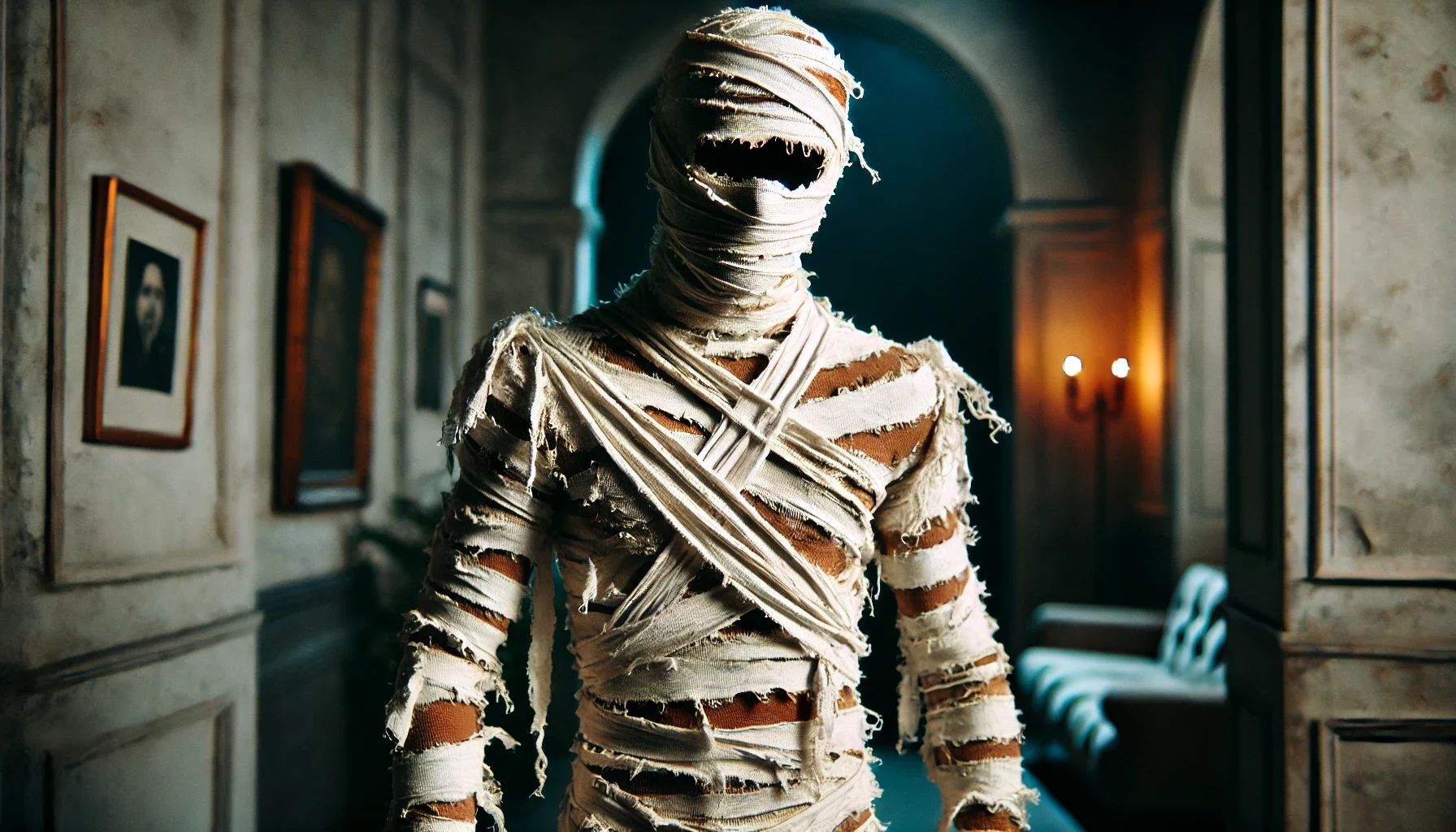 DIY mummy Halloween disguise